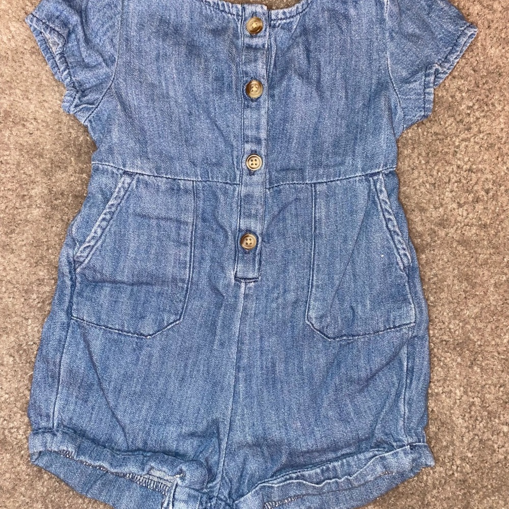Denim romper